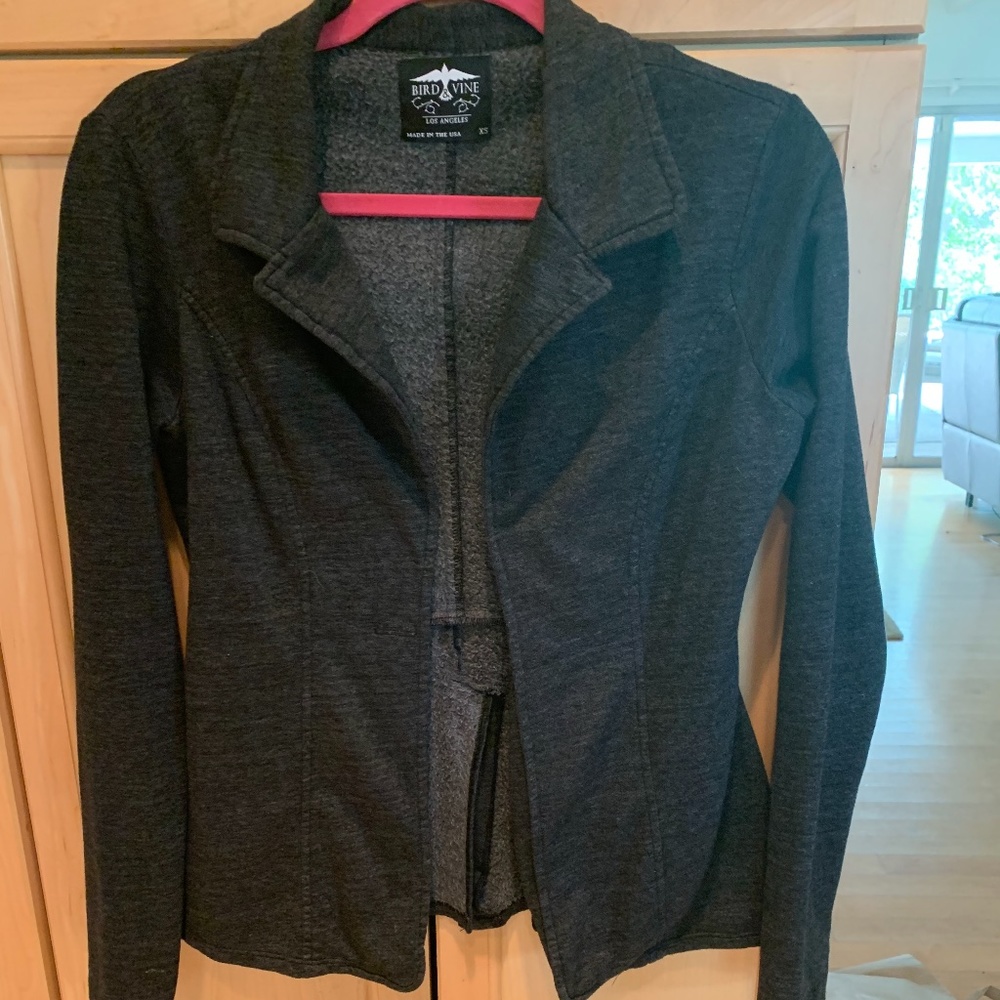 Bird & Vine Dark Grey blazer